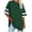 Green, variant on Womens Summer Tops Sevevn Womens Oversized Tees Loose T Shirts Half Sleeve Round Neck Color BlockTunic Tops