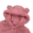thumbnail image 4 of Zshosam Baby Boys Snow Pants Newborn Baby Outfit Suit Girls Boys Fleece Jumpsuit Romper Hooded Winter Snowsuit Clothes Size 9 12 Months,(Watermelon Red 9-12 Months), 4 of 4