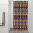 thumbnail image 2 of Purple Boho Tribal Birds and Meanders Pattern Shower Curtain 36"x72" ,Bathroom Decorative Shower Curtains Set with 12 Hooks,Modern Waterproof Washable Shower Curtain, 2 of 6