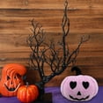 thumbnail image 6 of 5" Black Halloween Pumpkin Decor - Soft Plush Table Centerpiece for Fall, Thanksgiving & Spooky Party Displays (Kid-Friendly, Gift Ready), 6 of 7