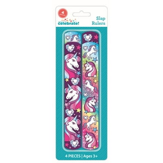 Blue Panda 24 Pack Silicone Slap Bracelets, Rainbow Snap Bracelets