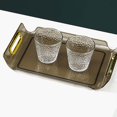 thumbnail image 4 of Multipurpose Vanity Tray Display Serving Tray Makeup Organizer with Handle Decorative Tray for Living Room Bathroom Desktop Bedroom Decor clear brown, 4 of 7
