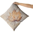 thumbnail image 3 of Autumn Pillow Covers Set of 2 16x16 Inch- Vintage Fall Pumpkin Maple Leaf Decorative Linen Throw Pillow Cases- Rustic Farmhouse Thanksgiving Cushion Covers for Sofa Porch Bed Seas, 3 of 6