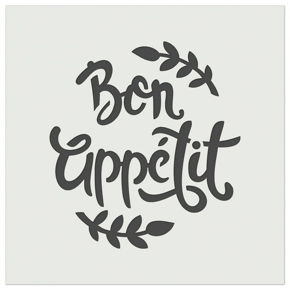 Bon Appetit Kitchen DIY Cookie Wall Craft Stencil - 5.5 Inch