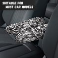 thumbnail image 3 of Yuyamidu Zebra Stripe Car Seat Armrest Covers 2 Pcs Car Arm Rest Decorative Accessories Comfortable Armrest Protector Covers for Cars SUVs Trucks Sedans, 3 of 7