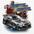 thumbnail image 3 of If It Shifts It Drifts V-Neck T-shirt Racing Custom Culture Classic Japanese Car Drift Cars Driver Subculture Tee, 3 of 7
