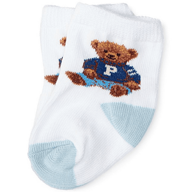 Ralph Lauren Ralph Lauren Infant`s Boy Teddy Bear Crew Socks 06