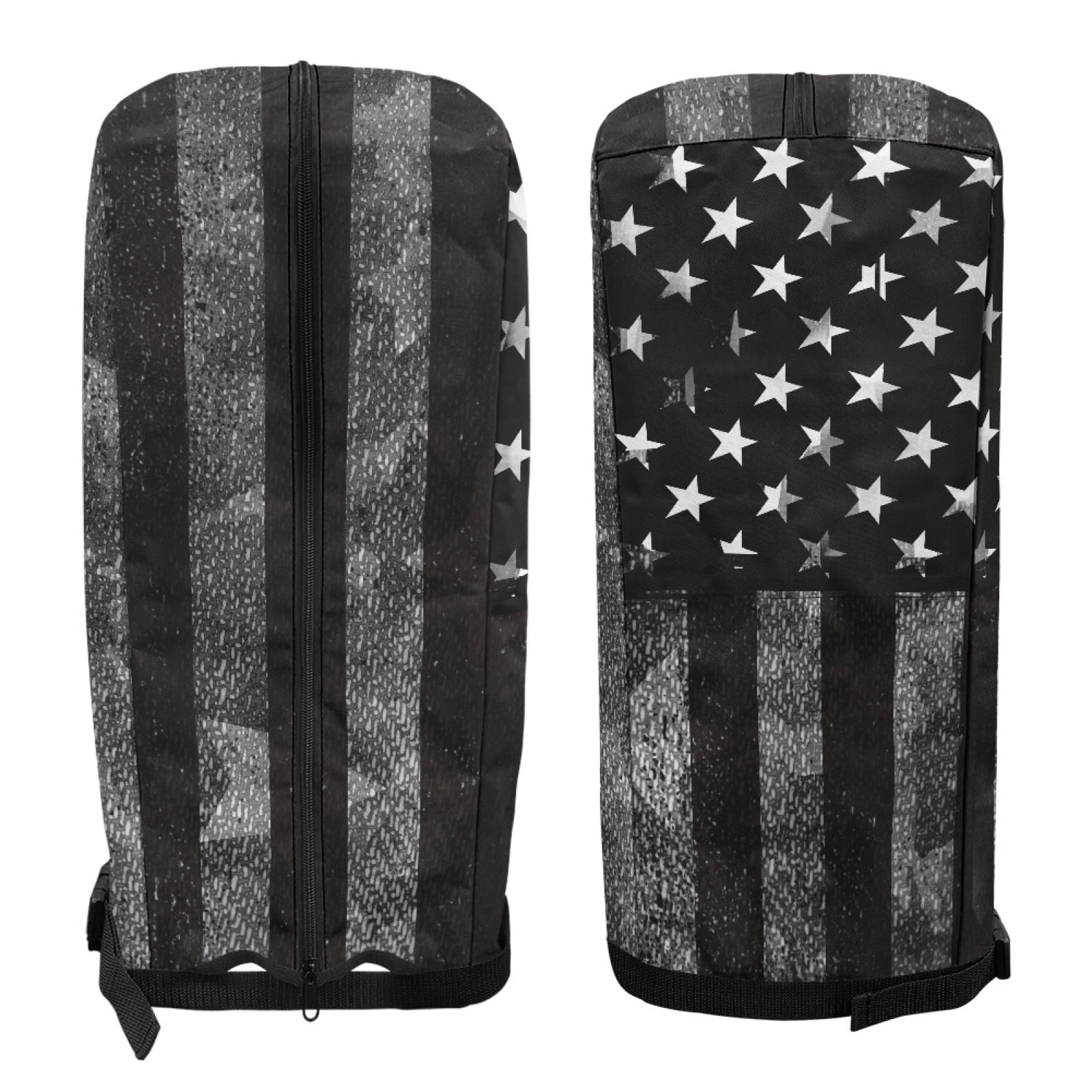 Yuyamidu American Flag Golf Bag Cover Portable Golf Bag Rain Cover Red Line Golf Caddy Bags Covers Golf Gifts for Women Universal Golf Club Bag Accessories