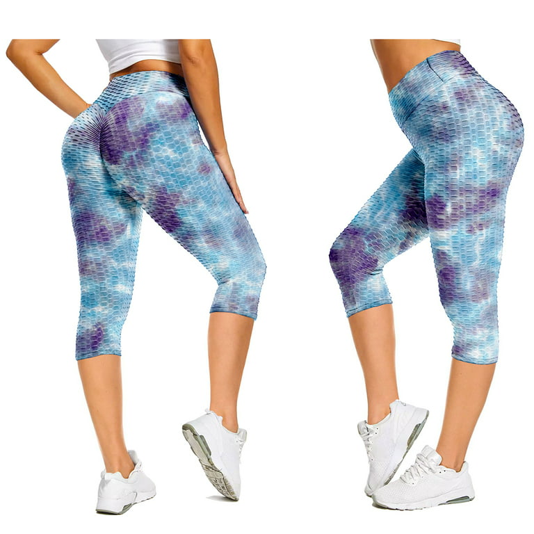 3-Pack: Womens High Waisted Anti Cellulite Leggings (Butt Lifting)