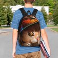 thumbnail image 4 of Lukts Animal Cat Pattern 15 Inch Student Backpack, Waterproof Laptop Backpack with Adjustable Shoulder Straps, Lightweight Travel, Campus Backpack, Unisex, 4 of 6