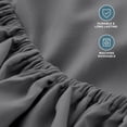 thumbnail image 7 of Bare Home 2-Pack Fitted Sheets - Premium 1800 Collection - Ultra-soft - Deep Pocket - Queen, Gray, 7 of 7
