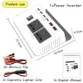 thumbnail image 3 of Inverter,Car Inverter Inverters 12v Car Converter 2 Adapter Car 2 Sine 12v To Inverter With To Converter Inverters With Dual And 2 Converter Sine Inverter 300w Sine Inverter, 3 of 7
