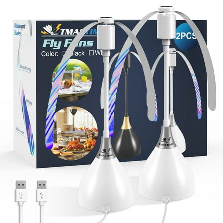 Tmactime Soft Stop Technology Tabletop Fan White