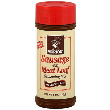 Morton Sausage & Meat Loaf Seasoning Mix, 6 oz (Pack of 12)