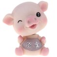 thumbnail image 2 of Sacudiendo La Cabeza Muñeca Asintiendo con La Cabeza de Cerdo de La Juguetes Coche Ornamento Del Tablero de Instrumentos B Sunnimix Resina que sacude la muñeca principal, 2 of 8
