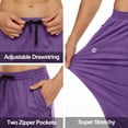 thumbnail image 3 of Men's Running Pants Lightweight Joggers Athletic Pants with Zipper Pockets Purple 2XL, 3 of 4