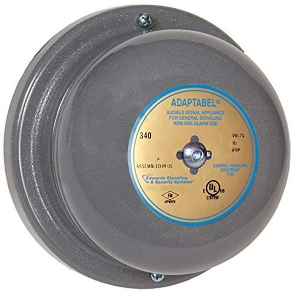 Edwards-Signaling 340-4N5 Cloche, 120VAC, 0.062A, Gris