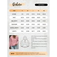 thumbnail image 4 of DOKOTOO Hooded Tops for Woman Drawstring Sweatshirts with Pockets Button Quilted Texture Pullover Hoodies Pink M US8-10, 4 of 6