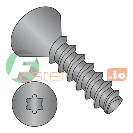 

#2 x 1/4 Thread Forming Screws 48-2 Trilobe / Six-Lobe (Torx) / Flat Head / Steel / Black Oxide (Quantity: 10 000 pcs)