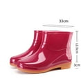 thumbnail image 3 of Rain Boots for Women Waterproof Ankle Garden Shoes Anti Slipping Rubber Short Rainboots for Ladies, 3 of 5