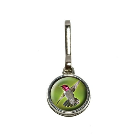 Zipper Pull Craft Charm - Anna's Hummingbird - Bird Charm Zipper Pull