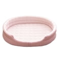 thumbnail image 1 of Cama refrescante para mascotas, nido universal para dormir en verano, de seda fría y fresca, para gatitos y cachorros de interior, color rosa., 1 of 12