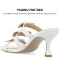 thumbnail image 5 of Journee Collection Womens Kristina Vegan Leather Slip On Open Toe Pumps, 5 of 7