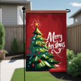 thumbnail image 6 of Christmas Candy Cane Garden Flag 12x18 Inch Winter Red Bow and Berries Design Outdoor Holiday Yard Banner Double Sided Winter House Flag Festive Garden Decoration Seasonal Home Decor, 6 of 6
