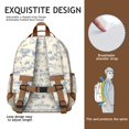 thumbnail image 5 of Multi-layered travel backpack, lightweight and spacious, water-resistant, ideal for school or commuting, featuring small Butterfly motif., 5 of 6