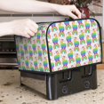 thumbnail image 6 of KLL Rainbow Llama Print 4 Slice Toaster Dust Covers Kitchen Small Appliance Cover with 2 Pockets,Can hold Jam Spreader Knife & Toaster Tongs (12.4 x 10.6 x 8.2), 6 of 6