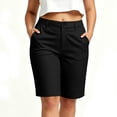 thumbnail image 2 of hlysgo Womens Golf Shorts UPF 50+ Hiking Shorts Lightweight Outdoor Stretchy Athletic Shorts with Pockets Black,2xL, 2 of 6