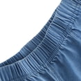 thumbnail image 6 of Mwjwdo Big Kids Girls Premium Tencel Denim Pants, Soft Lyocell Wide Leg Flare Jeans, Lightweight Casual Long Pants for Summer Dark Blue 11 Years, 6 of 8