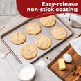 thumbnail image 3 of KITCHENATICS Nonstick Bakeware Set, Heavy Duty Professional Kitchen Baking Pan Set Cookie Sheet Set, Cooking Baking Set, Baking Pans, Carbon Steel Bakeware Set, Oven Pan Set - Champagne, 3 of 9