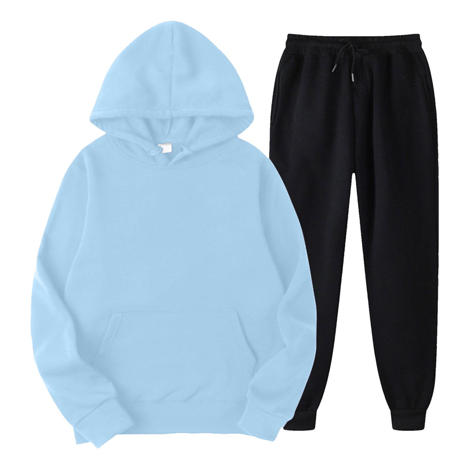 Women's 2 Piece Outfit Hoodie Sweatshirt & Long Sweatpants Jogger