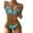 Blue, variant on WREESH Womens Two Piece Swimsuit High Cut Bikini Metal Chain Bikini Set Swimsuit High Waist Bikini Swimsuit Backless Split Swimsuit Suit Beach Bathing Suit Brown