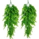 thumbnail image 2 of Piezas 1.22m Plantas Artificiales Colgantes Plantas Colgantes Helecho Artificial Hojas Verdes Plantas de Follaje Plantas de Plástico Plantas Trepadoras Persas para Exterior Balcón Pared Boda Jardín Decoración Vhermosa HFP-0245, 2 of 8