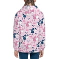 thumbnail image 6 of Naloa Cartoon Poodle Dog Teenage Zipper Hoodie, Long Sleeve Zip Up Hoodies Casual Jackets Tops for 7-12 Years-Small, 6 of 6