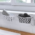 thumbnail image 4 of Advancent Estante para fregadero, esponja para jabón, escurridor de tela, cesta de almacenamiento, bolsa, soporte para grifo, soporte ajustable para Organizadores de utensilios de cocina gris Advancent HA8568-03, 4 of 6