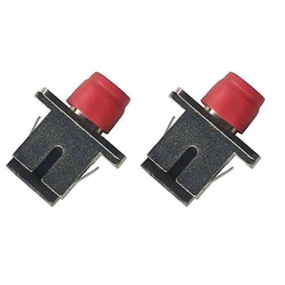 RiteAV (2 Pack) FC-SC Fiber Optic Cable Adapter Simplex Coupler Female F/F