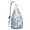 Sky-blue-15, variant on Botanical Toile Sling Backpack – French Country Meets Tropical Jungle Print, Stylish Crossbody Bag