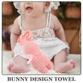 thumbnail image 2 of OULII Rabbit Shaped Towel Adorable Cartoon Towel Baby Celebrations 4Pcs, 2 of 8