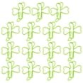 thumbnail image 3 of TEHAUX Shamrock Shaped Paper Clips Plastic Coated Metal For Office Use 15Pcs 1.4X1.2X0.08In, 3 of 8