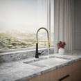 thumbnail image 4 of KOHLER 23765-BMB Tone Semi Professional Kitchen Faucet, Matte Black Moderne Brass, 4 of 9