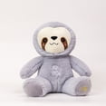 thumbnail image 3 of Peluche de perezoso que respira kawaii, oso relajante para bebés, compañero de sueño para bebés, peluche con sonido y luz, 3 of 4