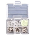 thumbnail image 1 of MYG 170pcs Crimp Sleeves Fishing Rolling Snap Swivels Beads Balance line group, 1 of 6