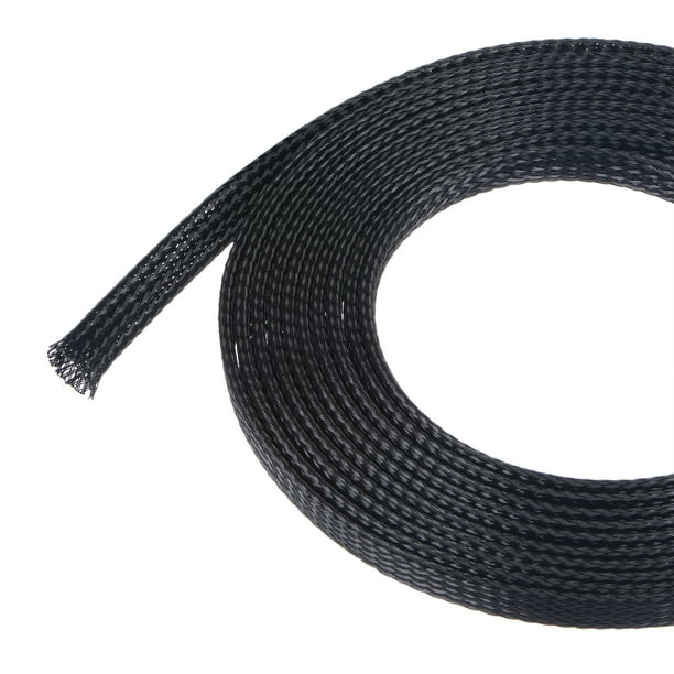 1/4 expandable braided sleeving, carbon/black (Sold by the foot) - The  Electric Brewery