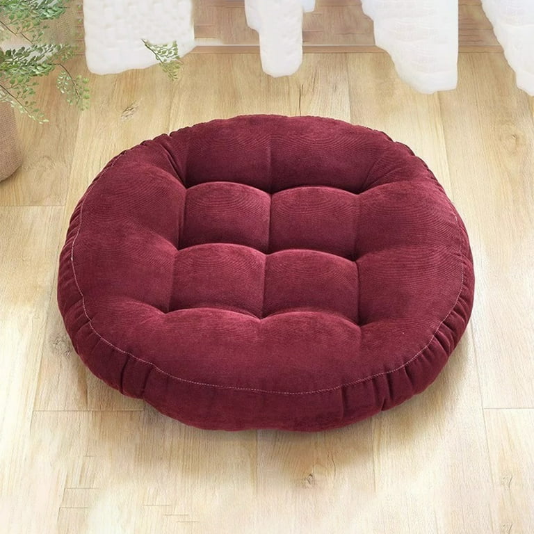 Coollooc Decorative Round Pleated Throw Pillows, Classy Accent