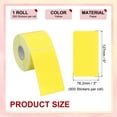 thumbnail image 2 of Uxcell Rectangle Labels Sticker Self-Adhesive Color Coding Labels for Office Organization Yellow, 2 of 7