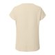 thumbnail image 4 of Blusa de manga corta con cuello en V para mujer - Camiseta informal de trabajo con pliegues en la parte delantera, 4 of 5