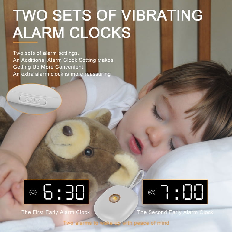 JTNero Vibration Alarm Clock Under Pillow Battery Operated Vibrating Bed Shaker with 2 Alarms and LED Display 3-Level Vibrating Digital Clock with Backlight Travel Alarm Clock - Walmart.com JTNero Vibration Alarm Clock Under Pillow Battery Operated Vibrating Bed Shaker with 2 Alarms and LED Display 3-Level Vibrating Digital Clock with Backlight Travel Alarm Clock - Walmart.com